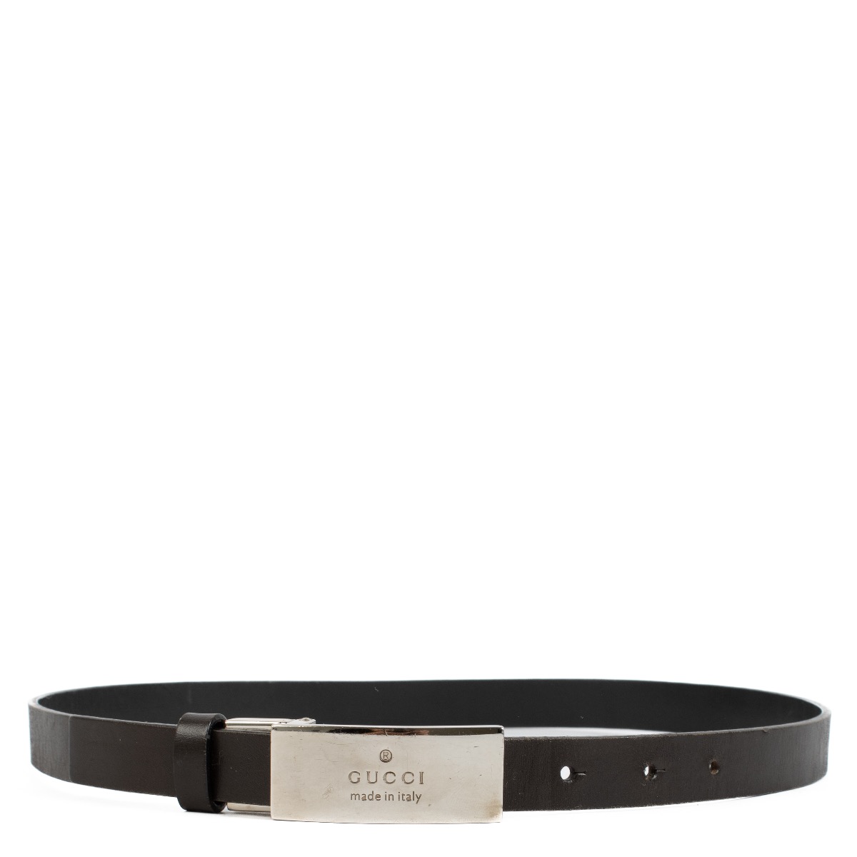 Gucci Brown Slim Belt ○ Labellov ○ Buy and Sell Authentic