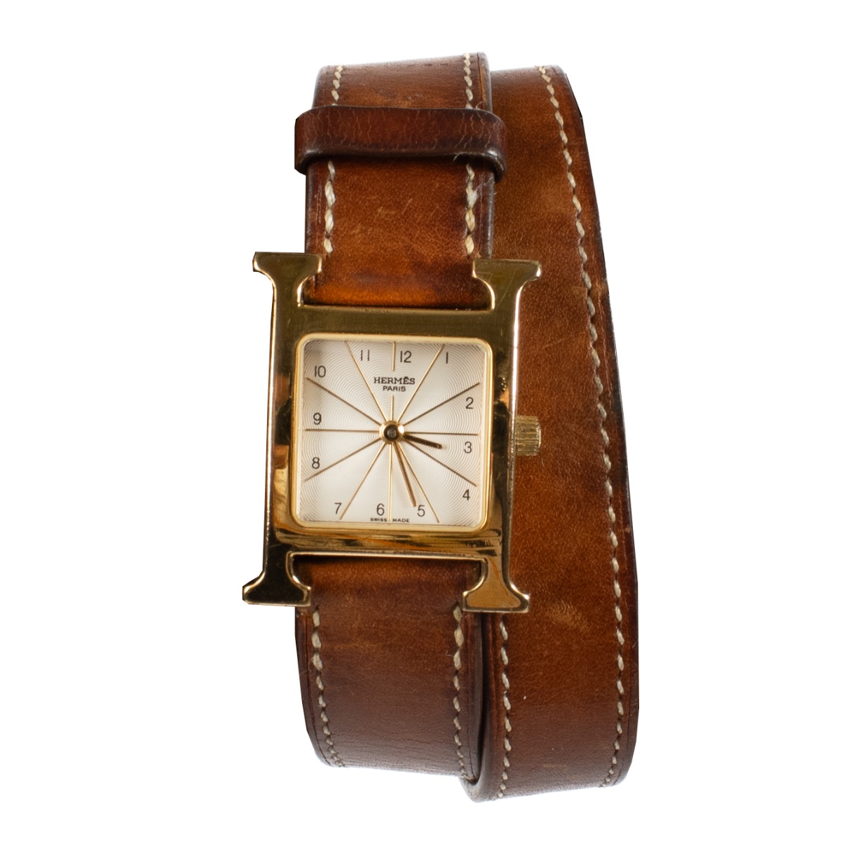 2025-25 秋冬新作  ハイブランドの ll16133_hermes_brown_leather_w 時計