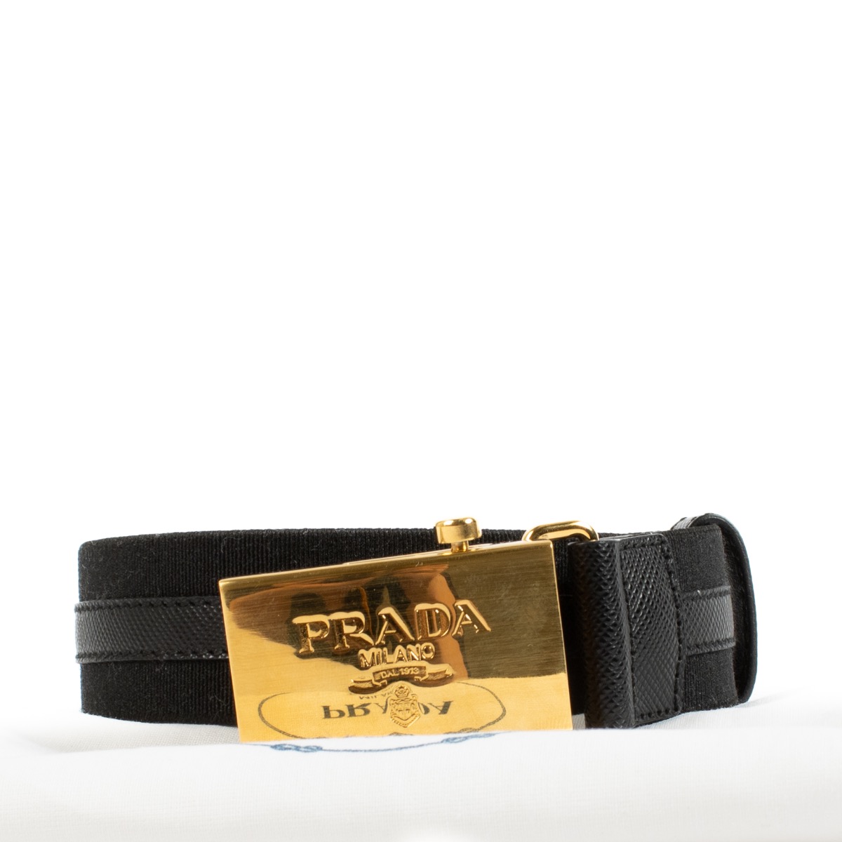 Prada Black Nylon Belt - Size 80 ○ Labellov ○ Buy and Sell