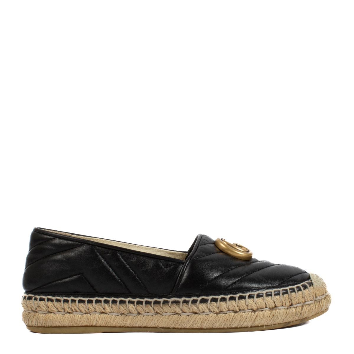GUCCI ブラックハラコミュール ll16160_gucci_black_esparilles