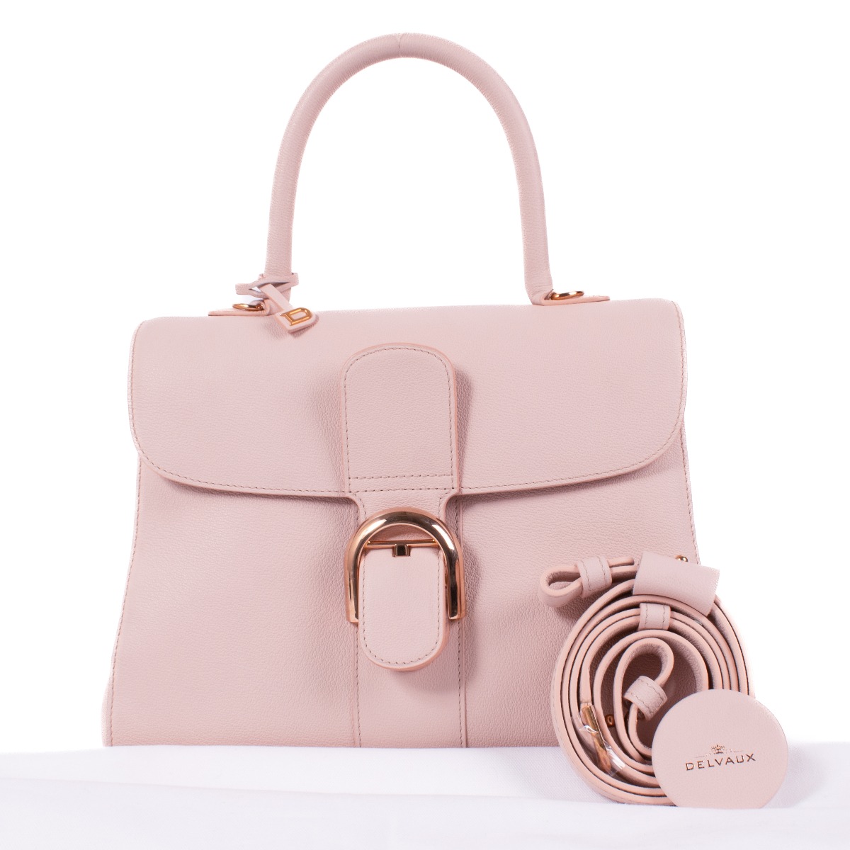 Delvaux Sakura Pink Rodeo Calf Brillant MM ○ Labellov