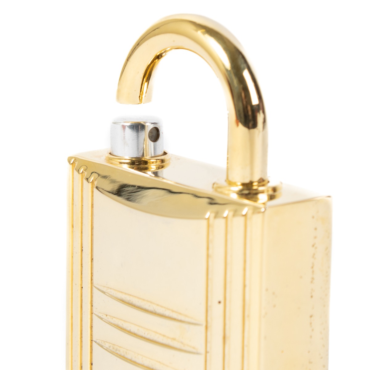Hermès Gold Kelly Calèche Refillable Jewel Lock Perfume Bottle