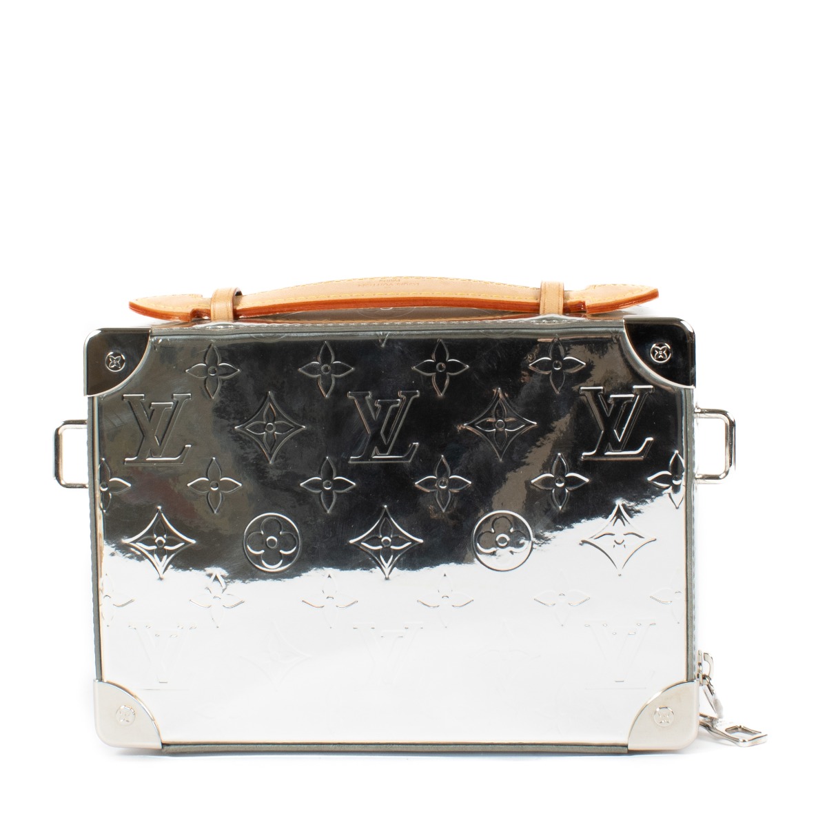 22S「Louis Vuitton」Clear Silver Trunk Box Louis Vuitton Bag LV