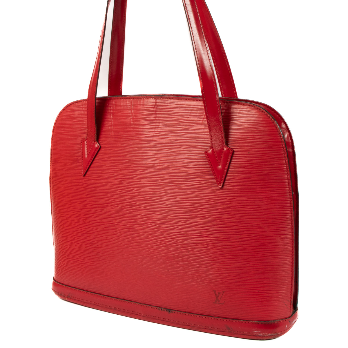 期間限定 セール - 売れ筋ランキングをチェック Red Vuitton Louis Epi Bag Shoulder Lussac Leather バッグ