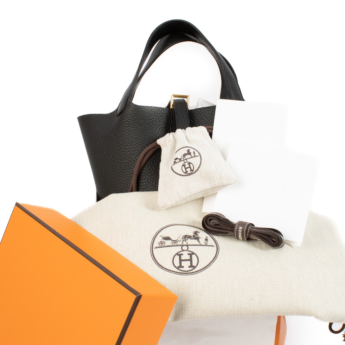 美品【HERMES】マリン ブラック PICOTIN LOCK 18 ハンドバッグ Hermès Picotin Lock 18 Black Clemence GHW ○ Labellov ○ Buy