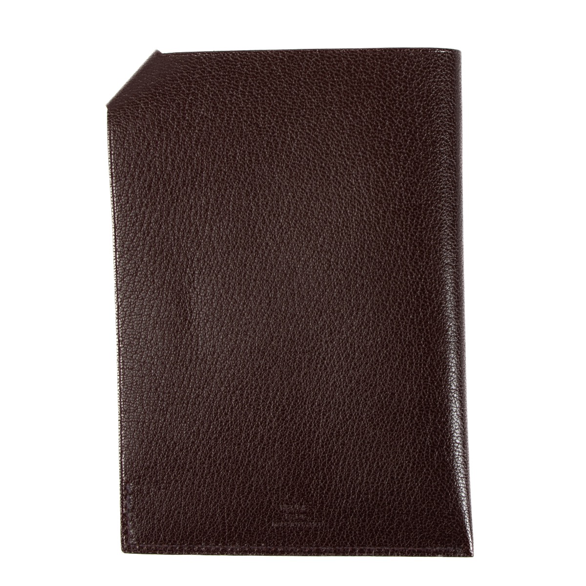 Hermès Chocolate Brown Tarmac Passport Holder ○ Labellov ○ Buy