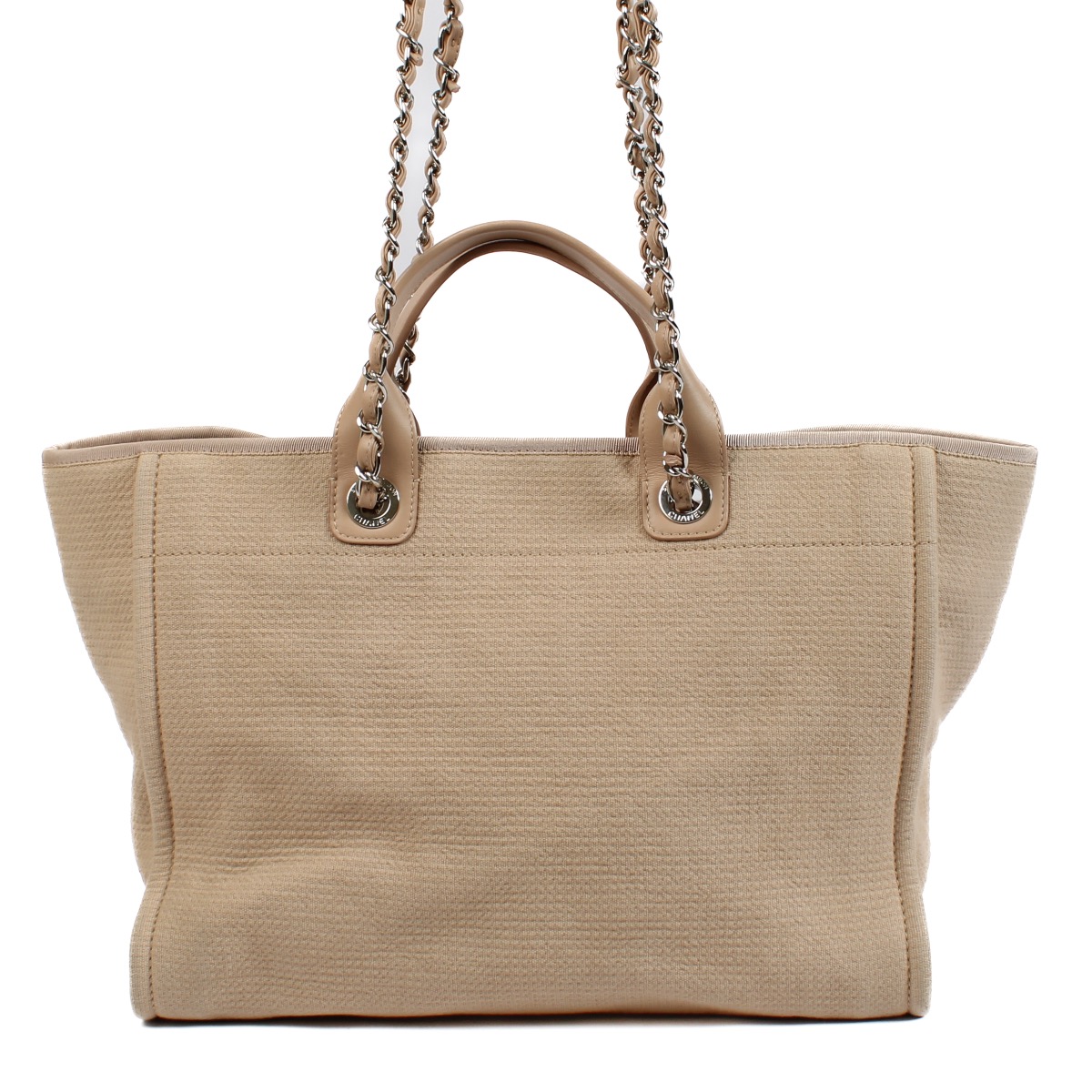 Chanel Beige Canvas Large Deauville Shopper Bag ○ Labellov ○ Buy