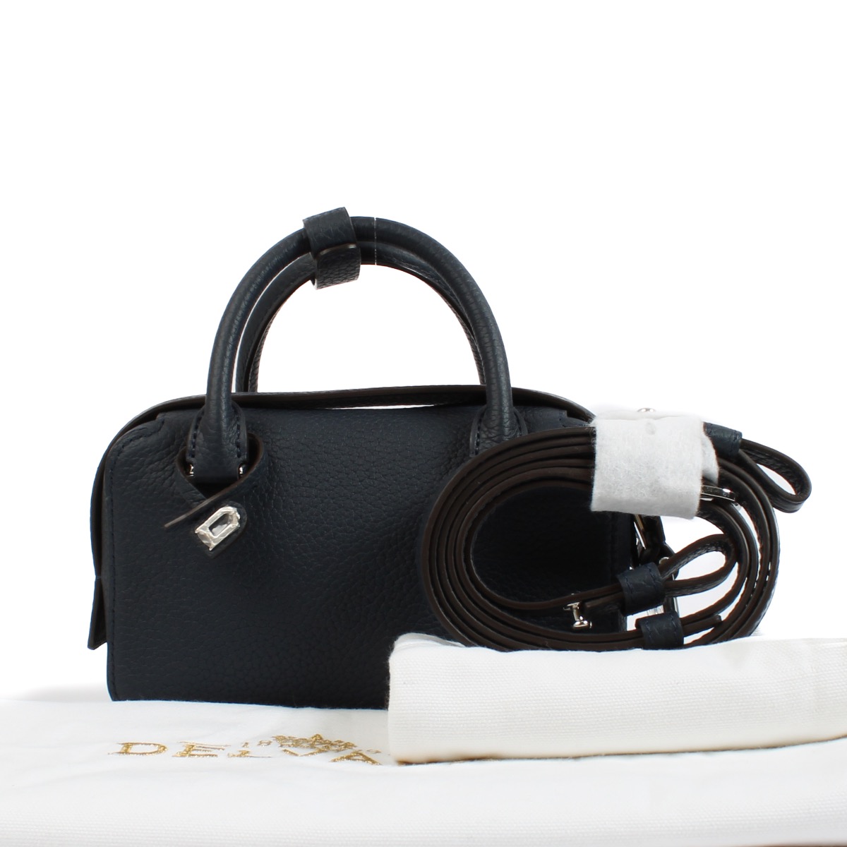 大人気【DELVAUX】Cool Box MM Taurillon Soft Delvaux Navy Taurillon Soft Cool Box Nano ○ Labellov ○ Buy
