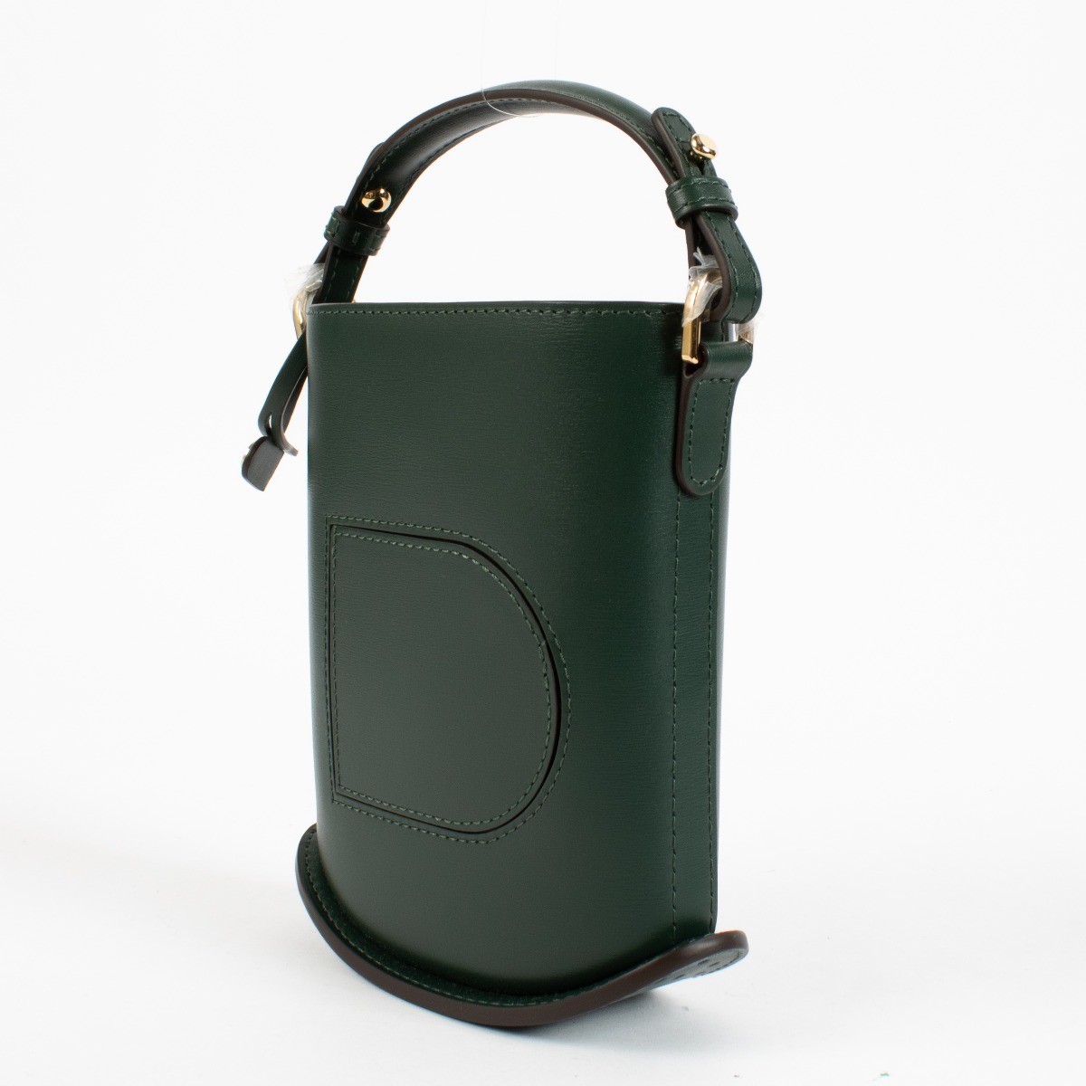 Delvaux Green Box Calf Le Pin Toy Eclat Bucket Bag
