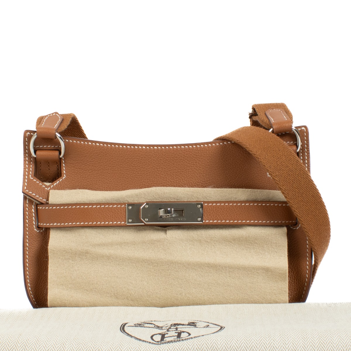 Hermès Jypsière Mini Gold Evercolor PHW ○ Labellov ○ Buy