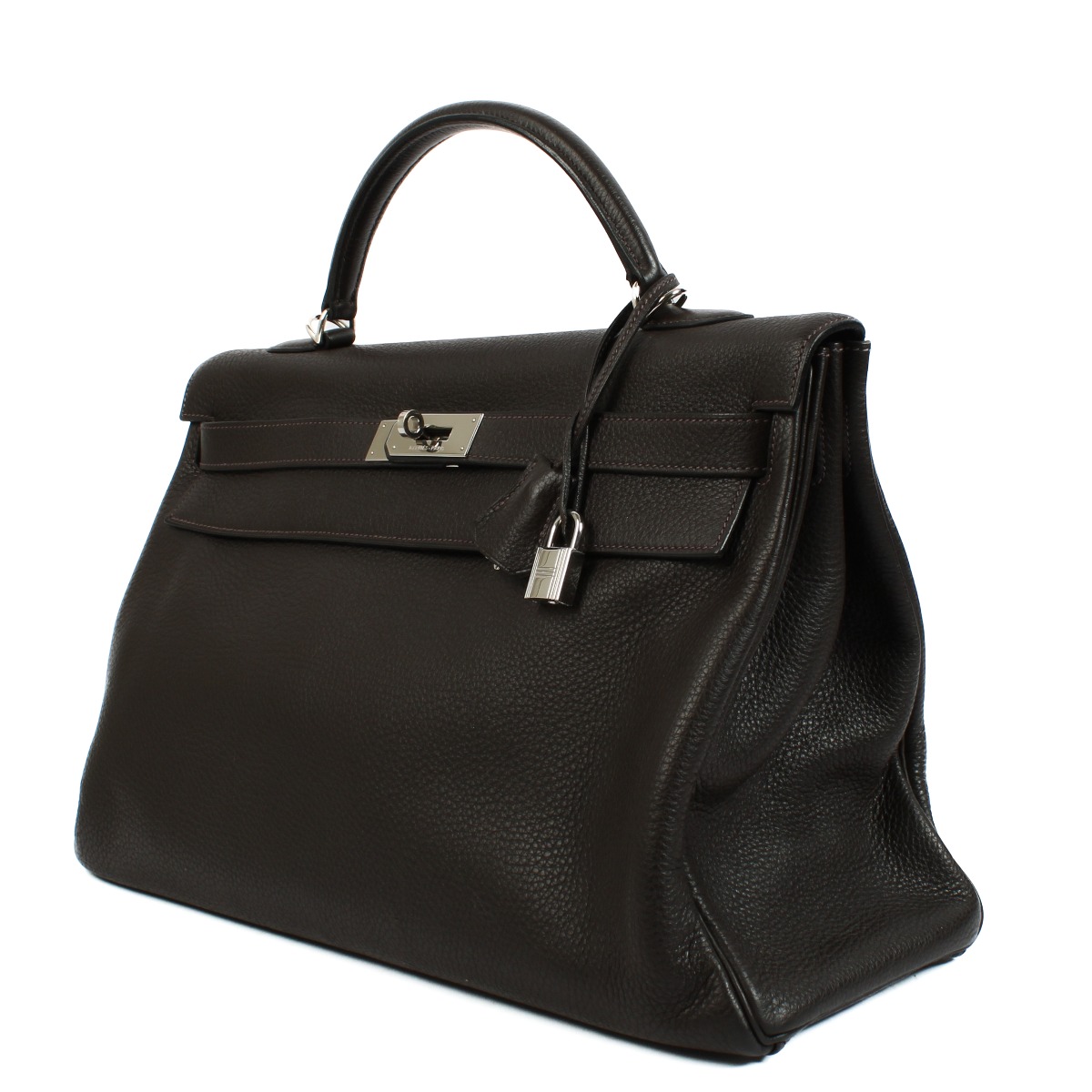 ＊tata＊ HERMES Hermès Black Box Calfskin White Bus TPM