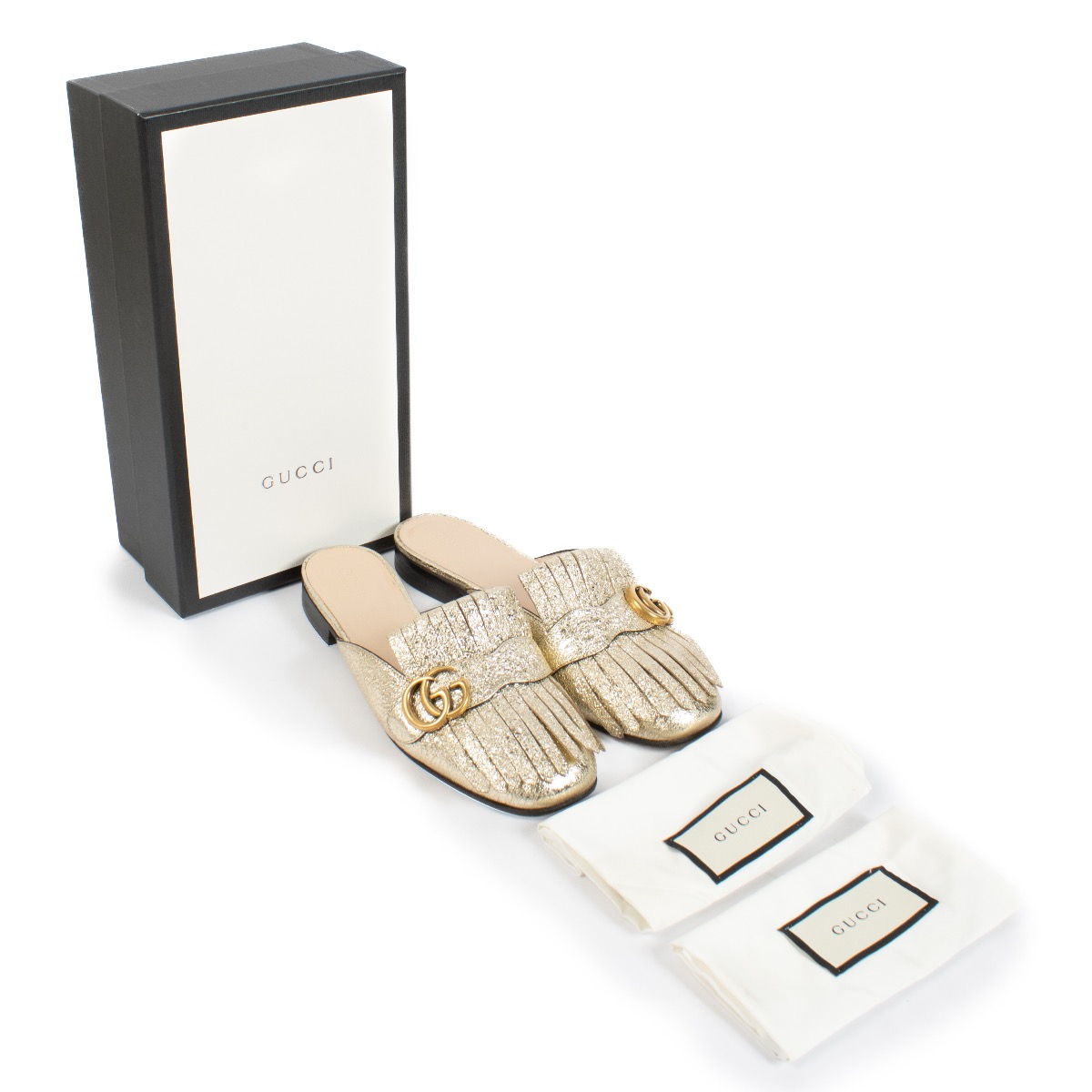 GUCCI ゴールド ミュール 35C GUCCI ゴールド ミュール 35C Women's slide sandal with Double