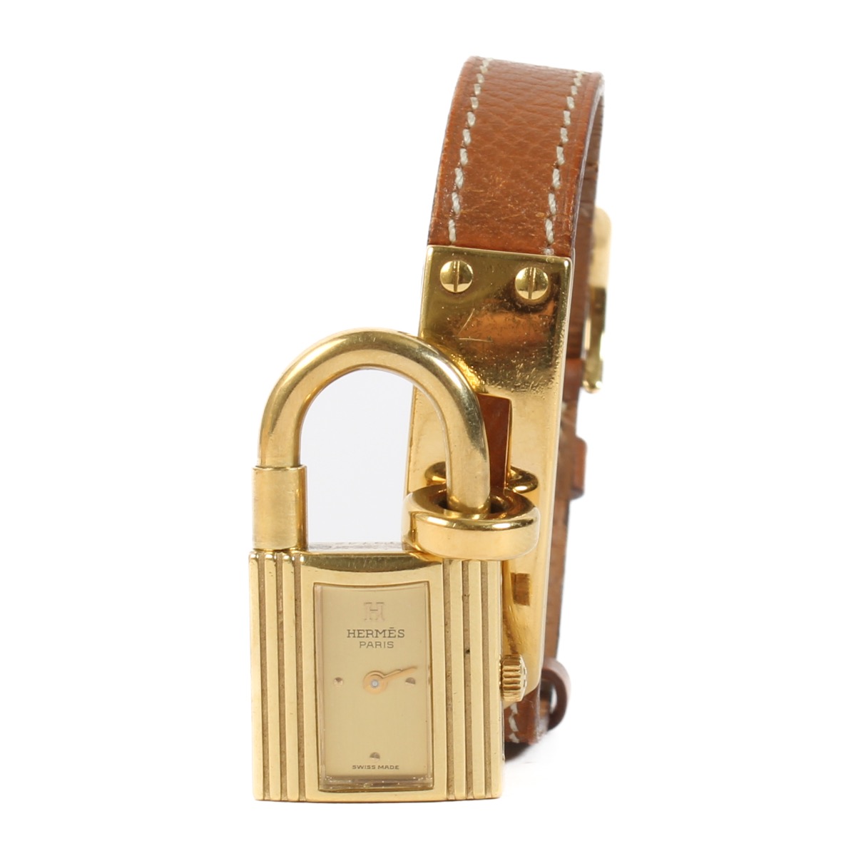 HERMES ゴールド ロック型ブレスレットウォッチ Kelly bracelet, small model | Hermès USA