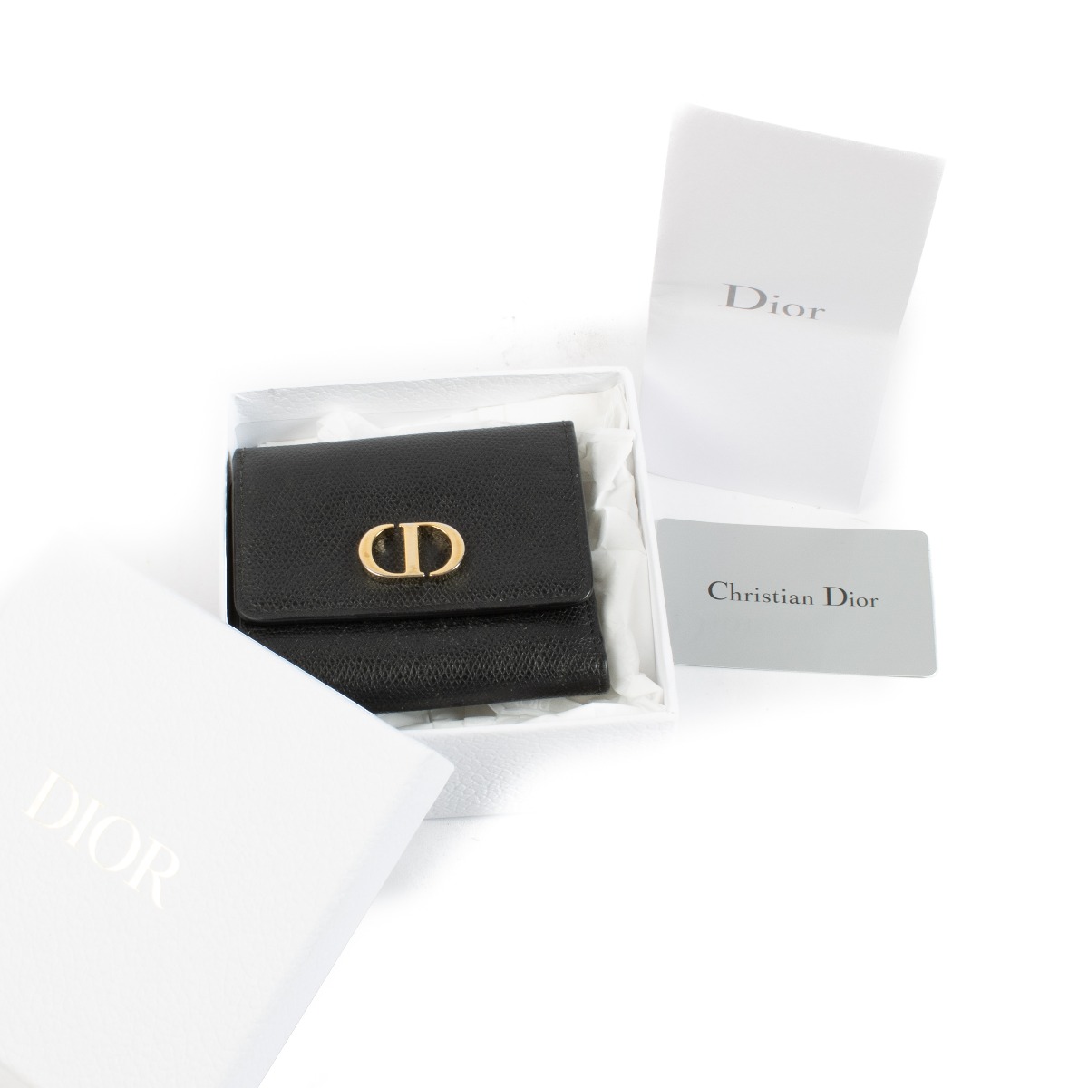 【大好評★】DIOR 30 Montaigne Dittany ウォレット ブラック 大好評☆】DIOR 30 Montaigne Dittany ウォレット ブラック