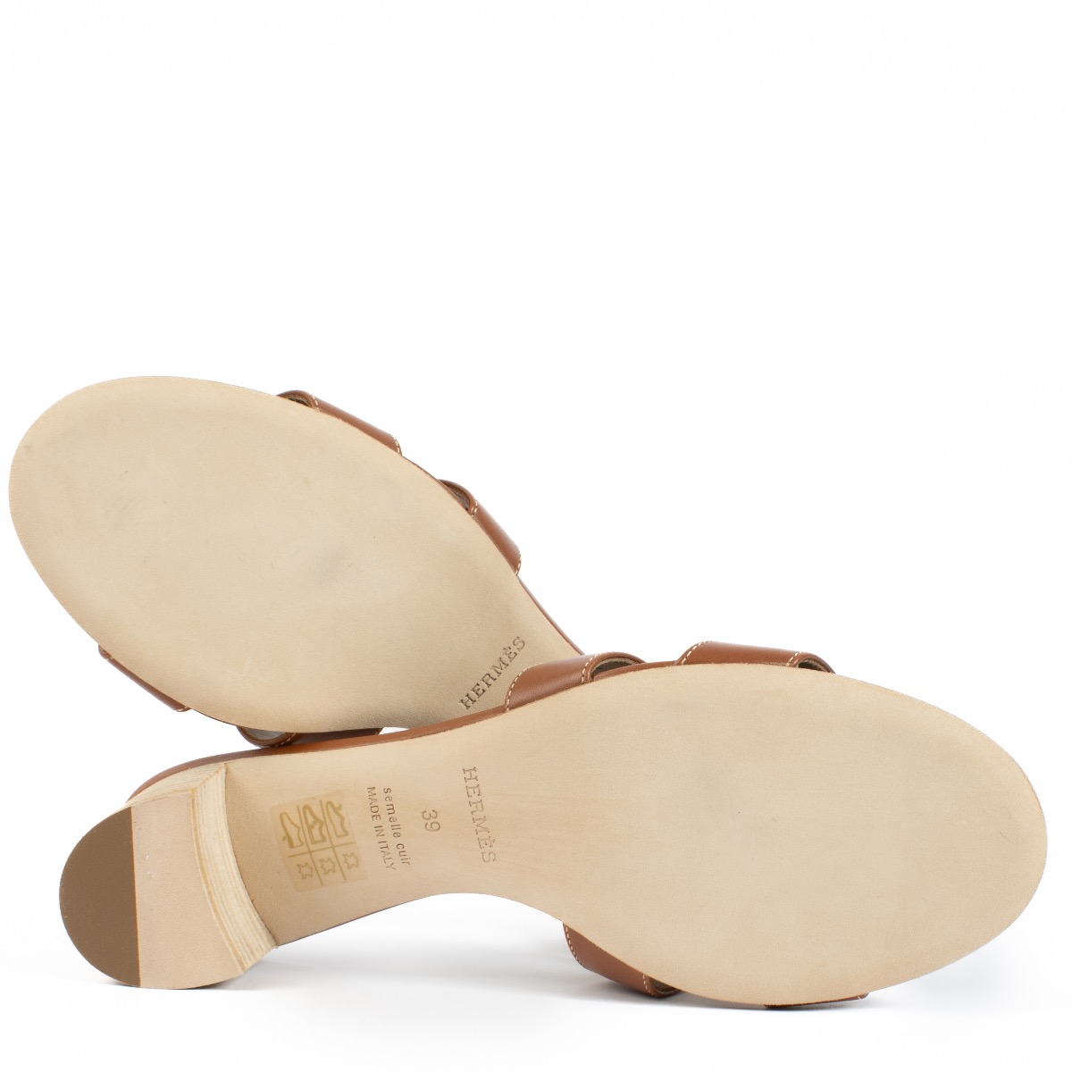 Hermès Gold Oasis Sandals - Size 39 ○ Labellov ○ Buy and Sell