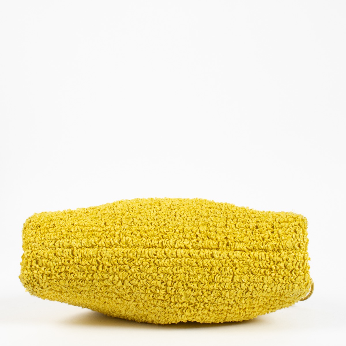 な*み様 BOTTEGA VENETA パルメラート　イエロー 保存袋・カード付 Bottega Veneta Mirabelle Raffia Boucle Mini Pouch ○ Labellov