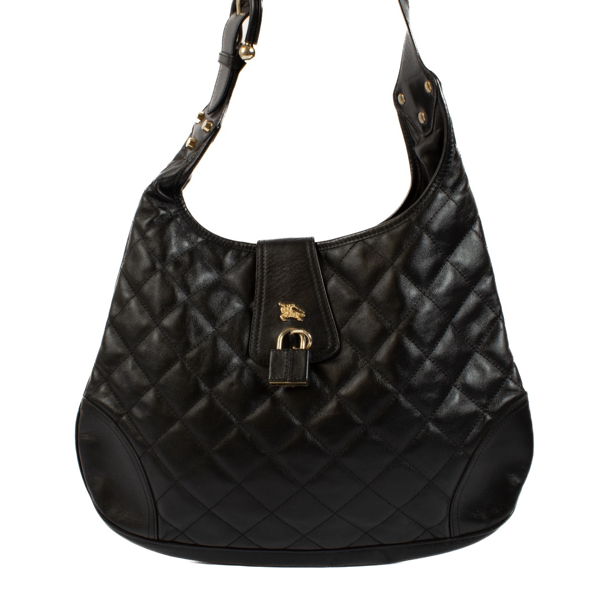 バッグ Burberry Quilted Hobo Shoulder Bag Black Burberry Black Hobo Bag ○ Labellov ○ Buy and Sell