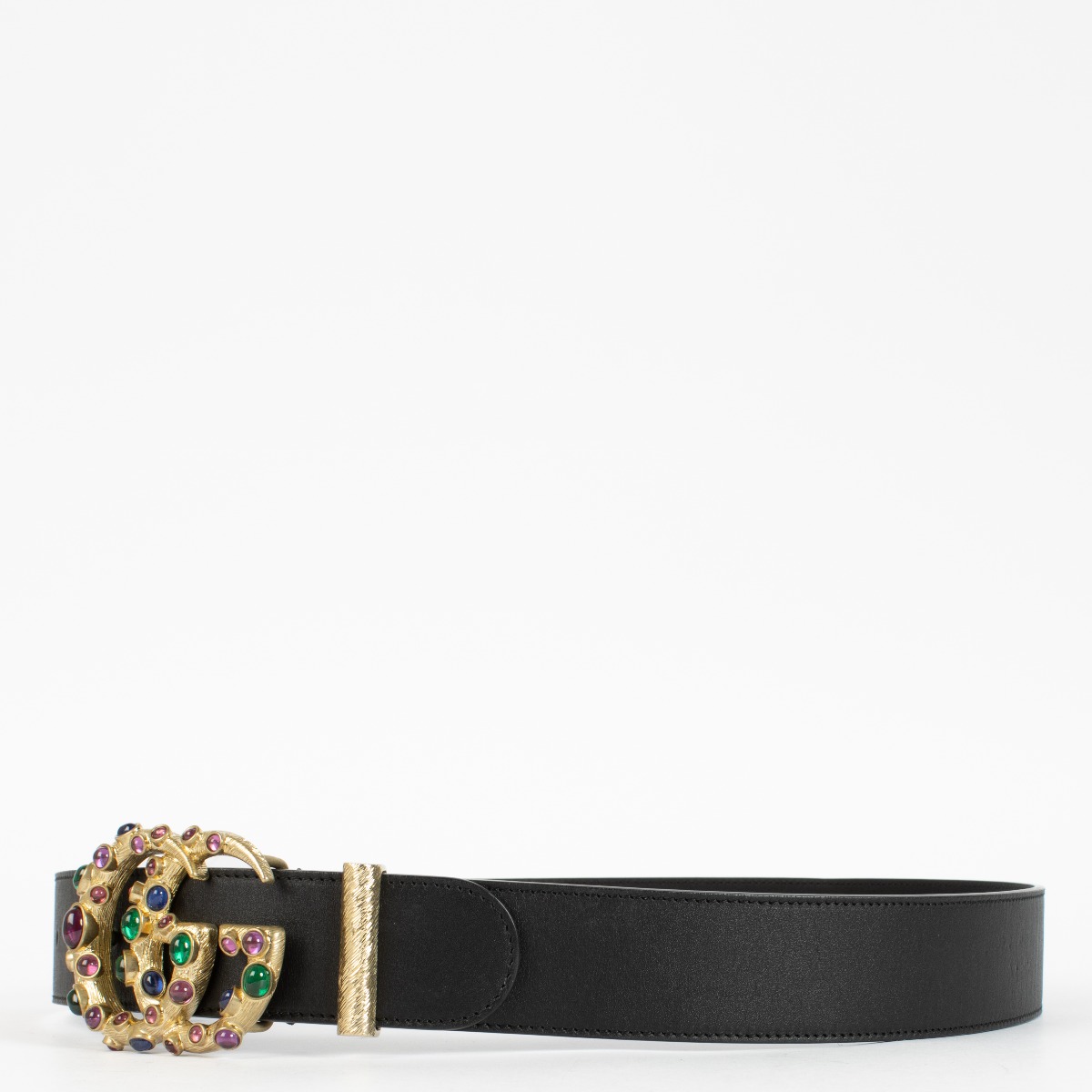 Gucci GG Marmont Embellished Leather Belt-Size 99