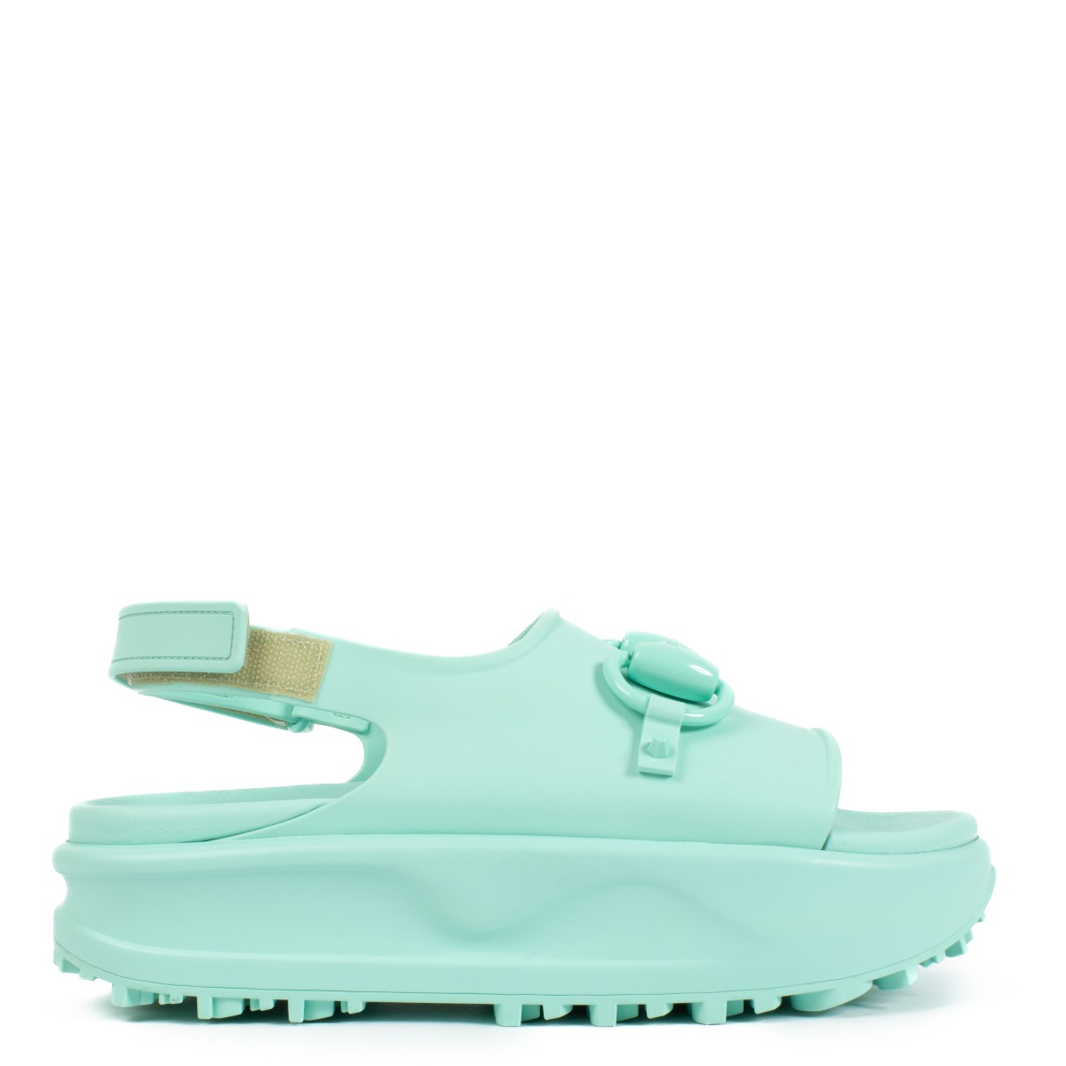 Gucci Blue Horsebit Rubber Sandals - size 39 ○ Labellov