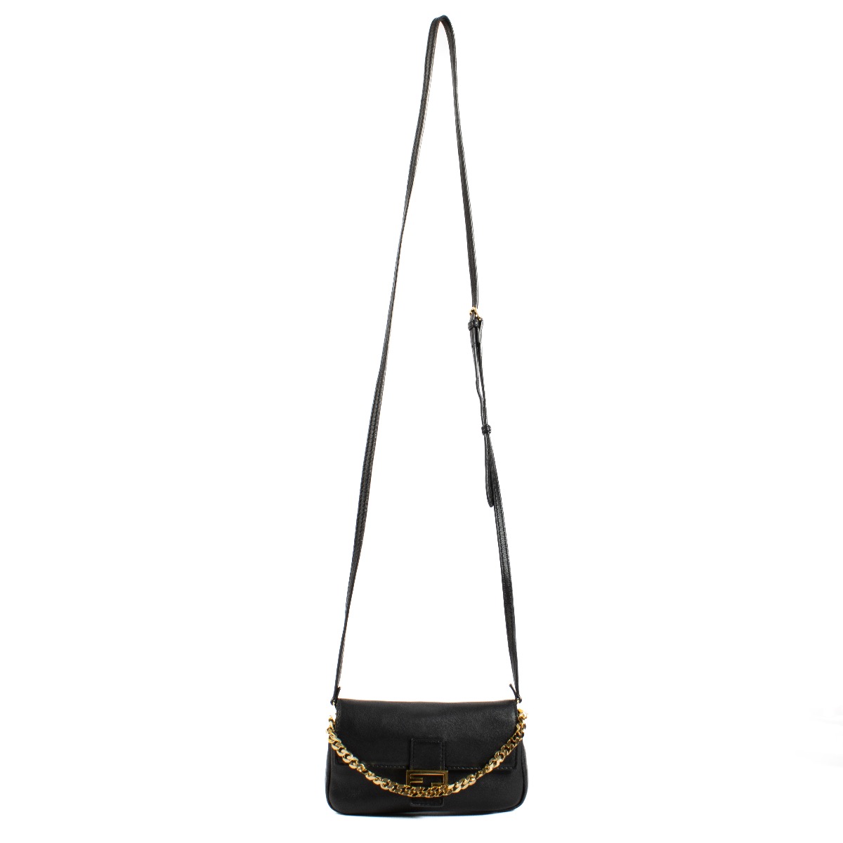 ★ILLIGO★ Baguette Bag Black 5010515913 Fendi Black Micro Baguette Bag ○ Labellov ○ Buy and Sell