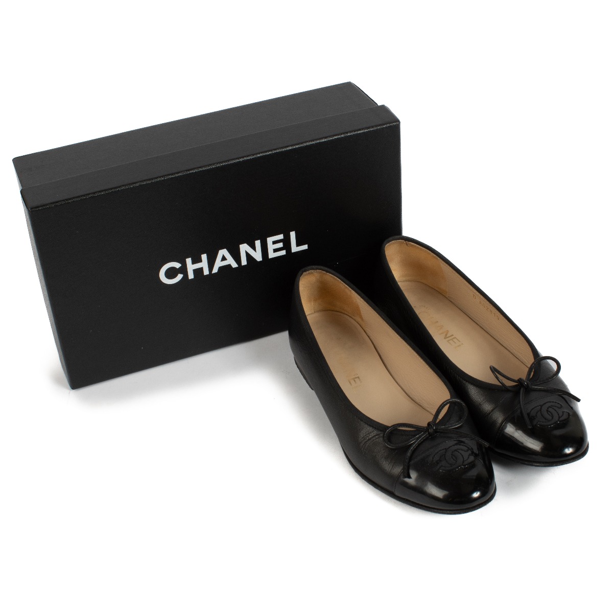 CHANEL バレリーナ　37 ブラック 美品 CHANEL バレエシューズ 黒 37