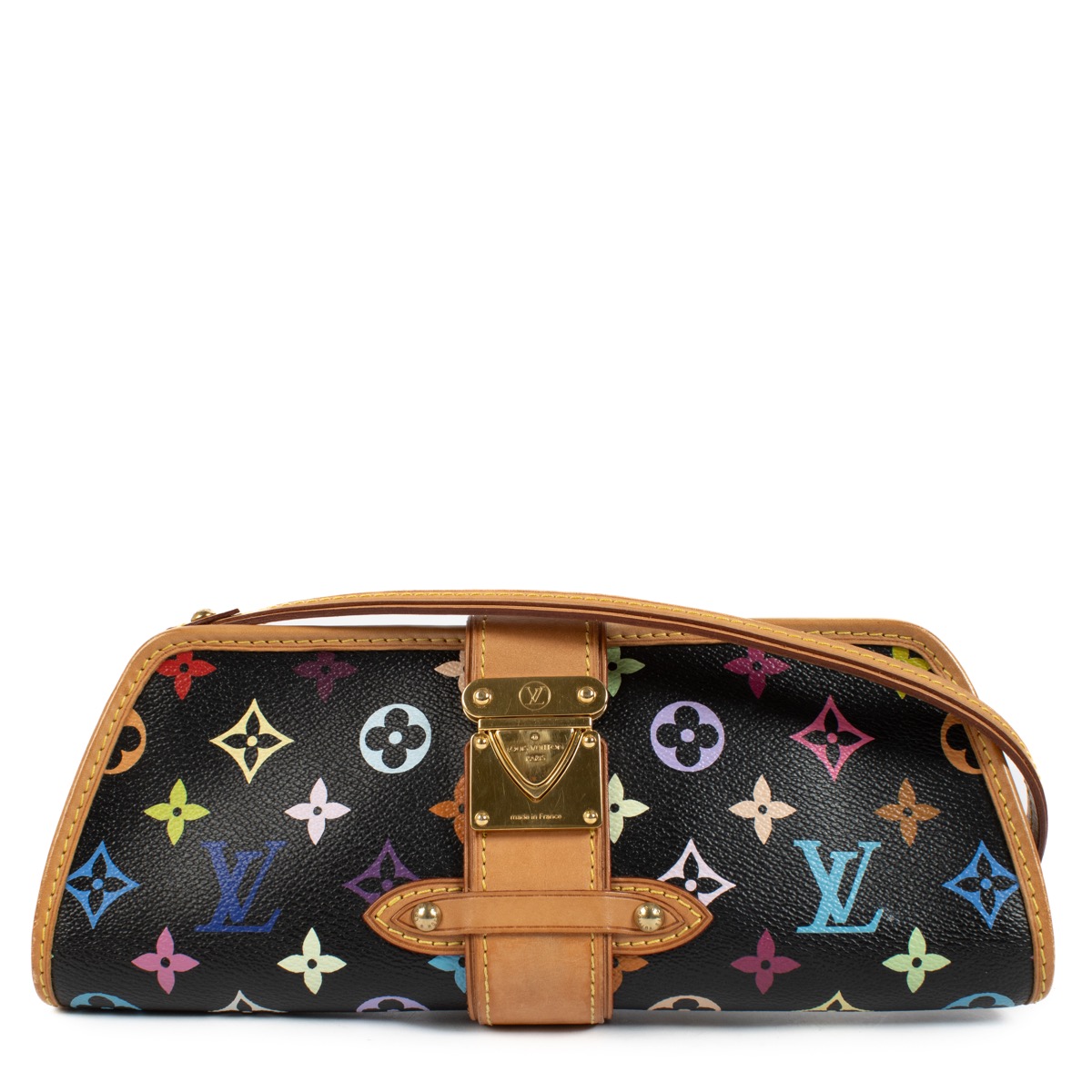 セットアップ Louis Vuitton Bag Shirley Multicolore Monogram Black ハンドバッグ