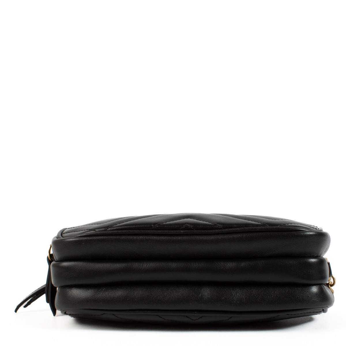 Gucci Black GG Marmont Triple Zip Crossbody Bag ○ Labellov
