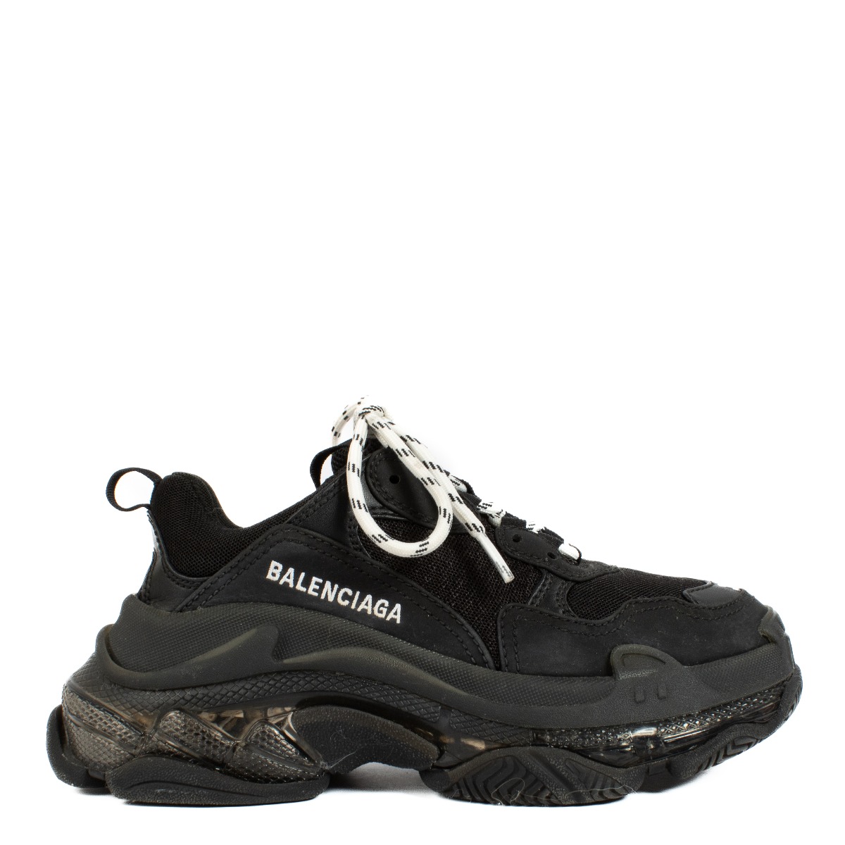 Balenciaga Black Triple S Sneakers - Size 36 ○ Labellov Balenciaga Black Triple S Sneakers - Size 36 ○ Labellov
