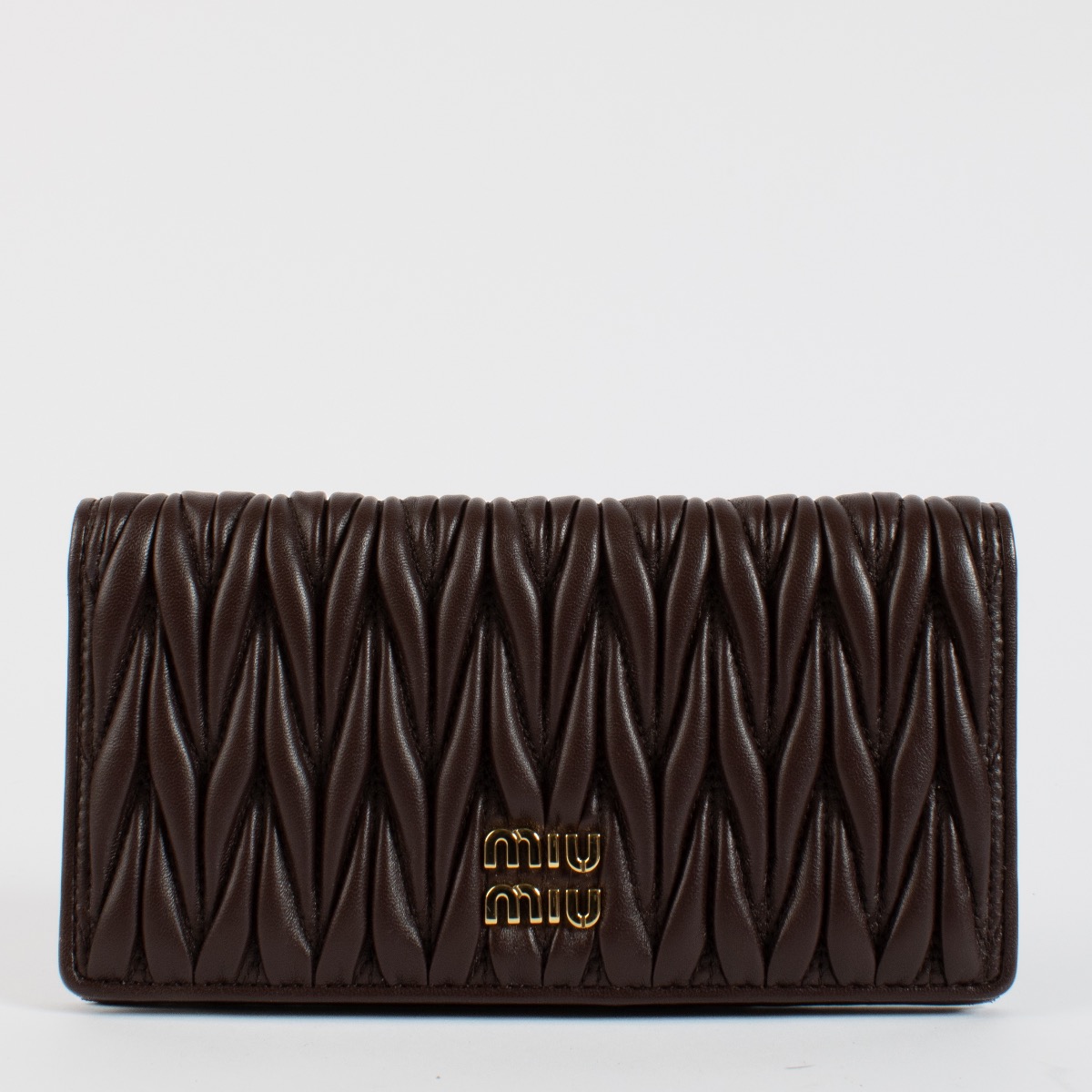 Miu Miu Bruyère Matelasse Flap Wallet ○ Labellov ○ Buy and