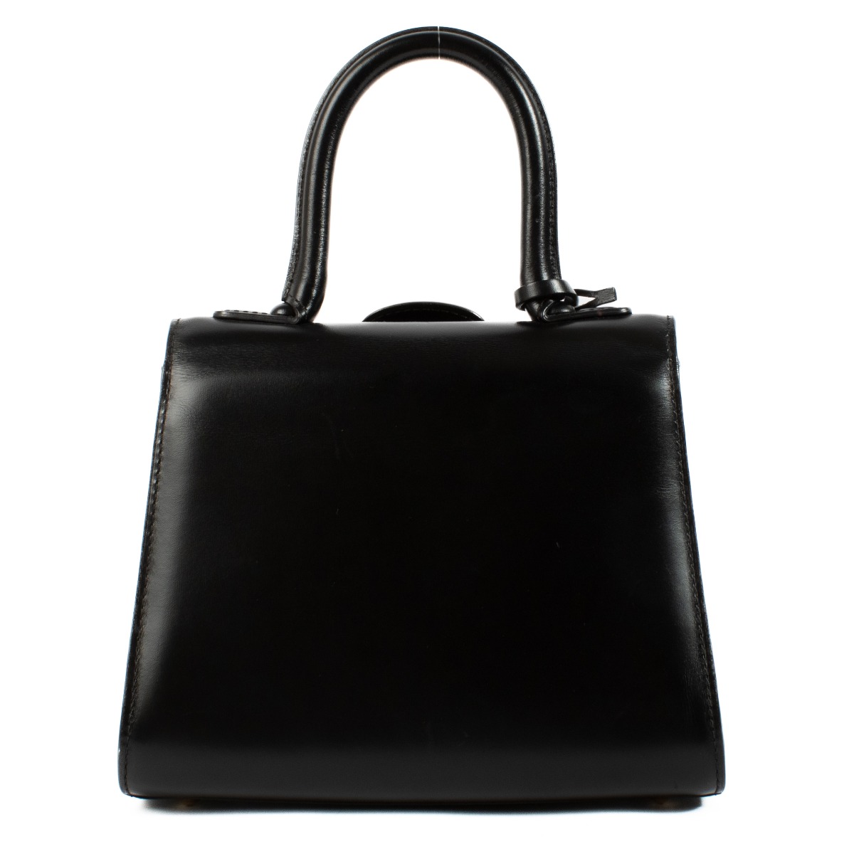 【関税込】DELVAUX★Brillant mini handbag box calf black Delvaux Brillant Double Poignée Black Box Calf ○ Labellov