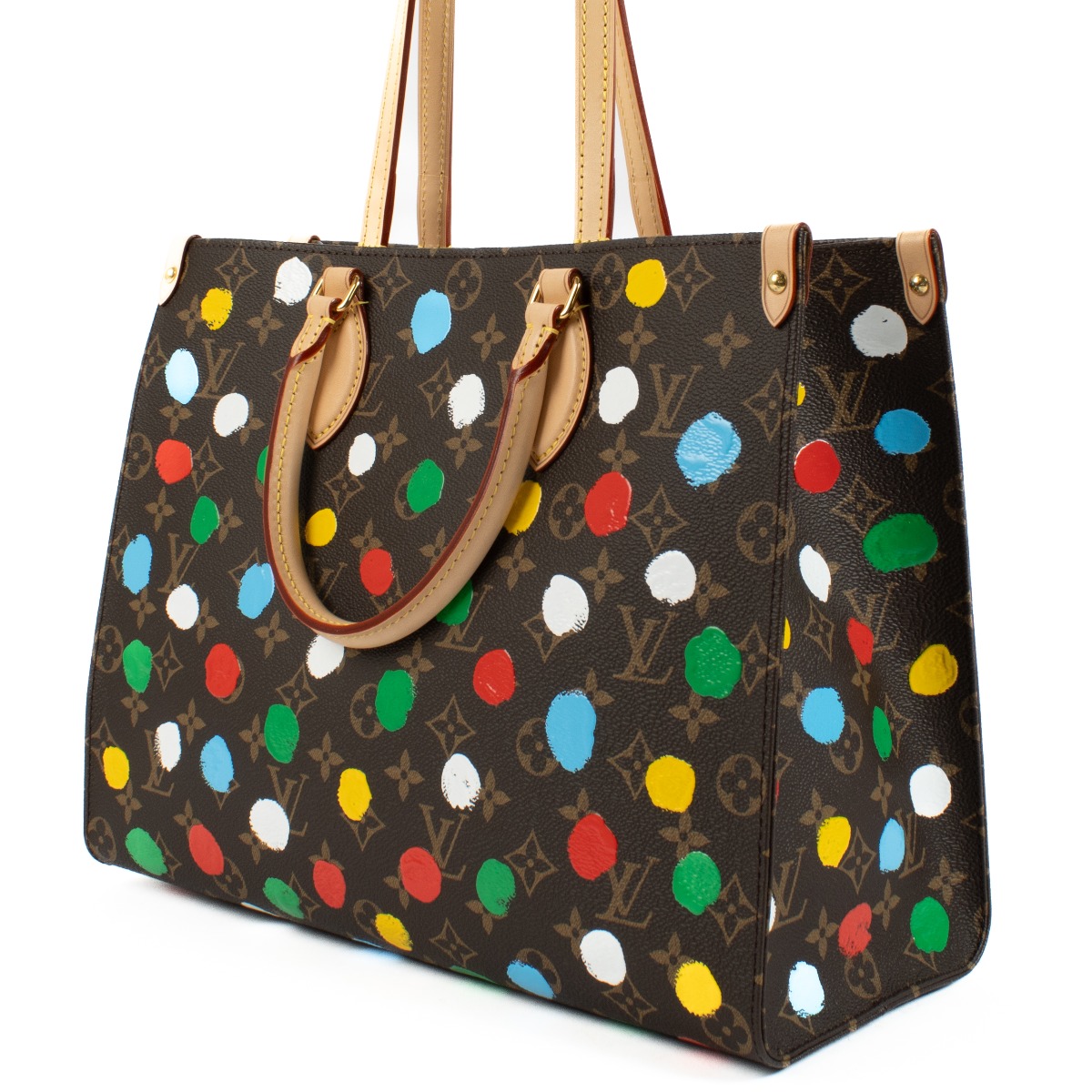 【60％OFF】 Louis Vuitton x Yayoi Kusama Monogram OnTheGo MM Bag 財布