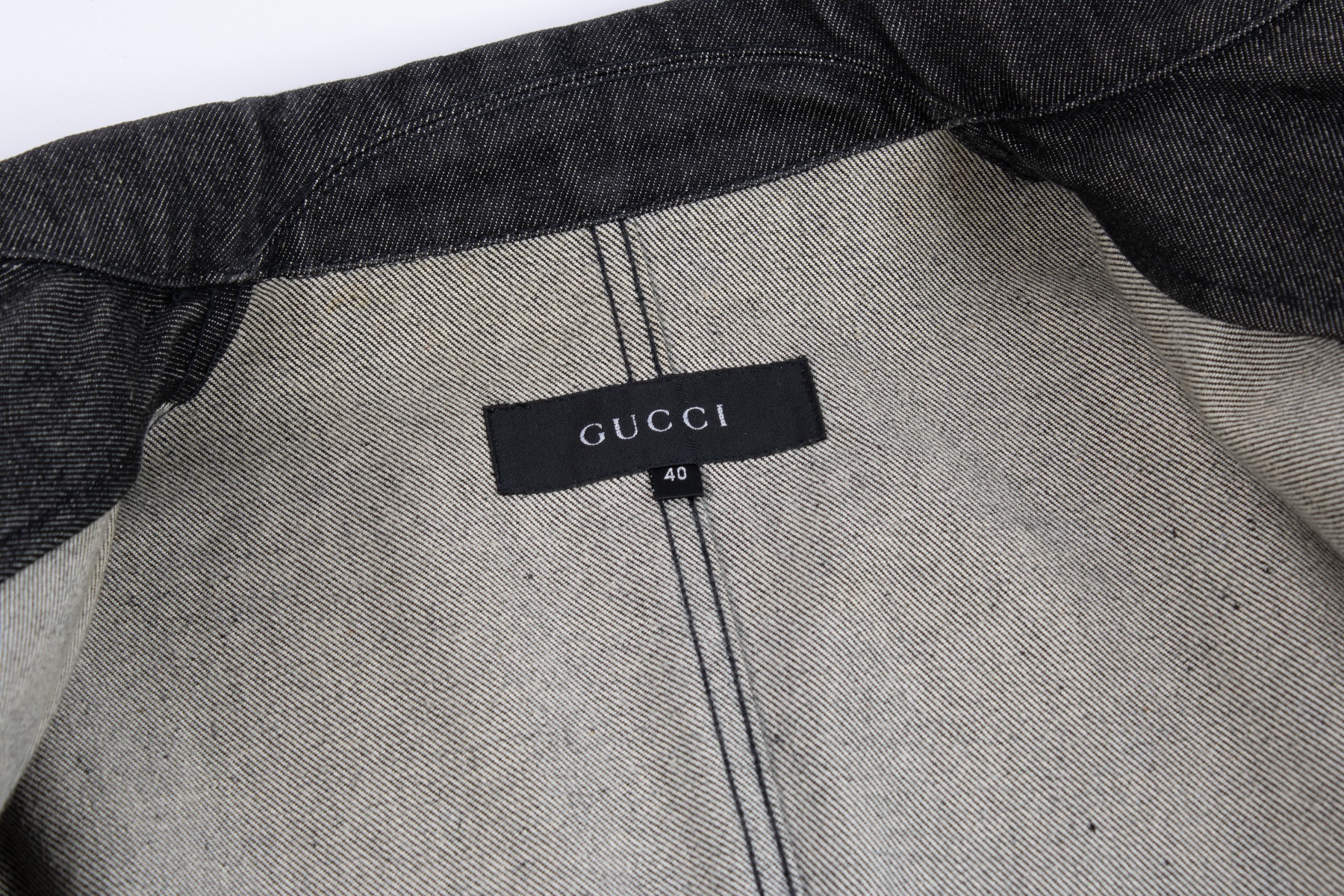 Gucci by Tom Ford Web Denim Jacket - size 40 ○ Labellov