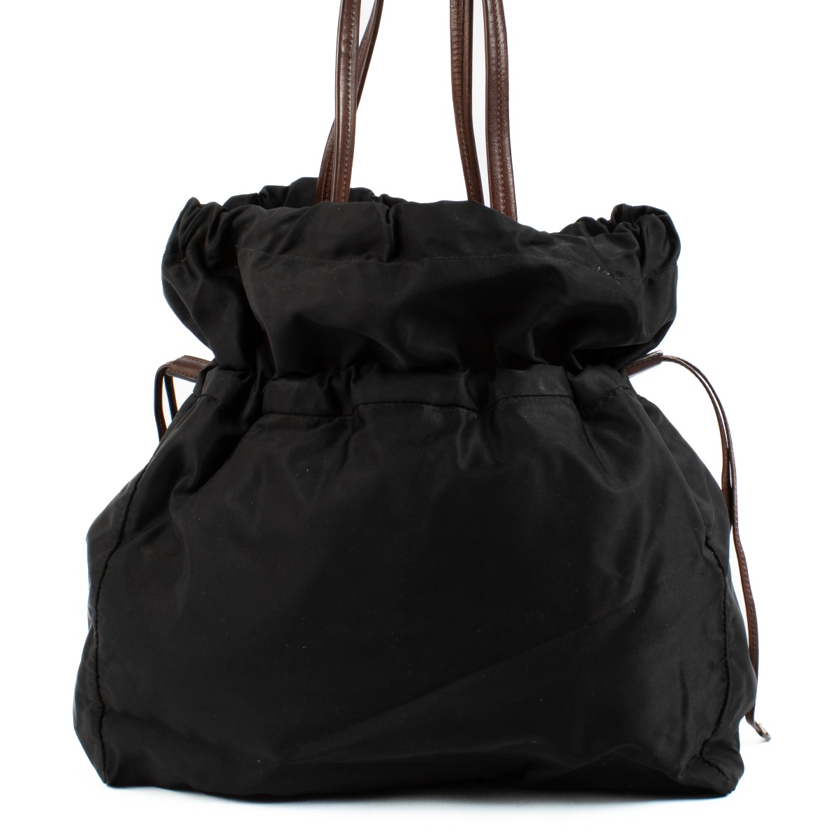Prada Black Nylon Drawstring Bag ○ Labellov ○ Buy and Sell