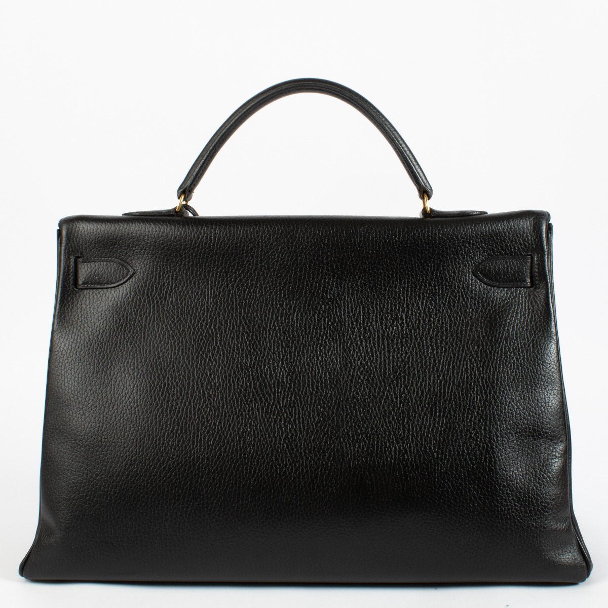 BALR.ボストンバッグ　kelly Kelly Bag - Black Italian leather bag with Gold Corners | Misuri