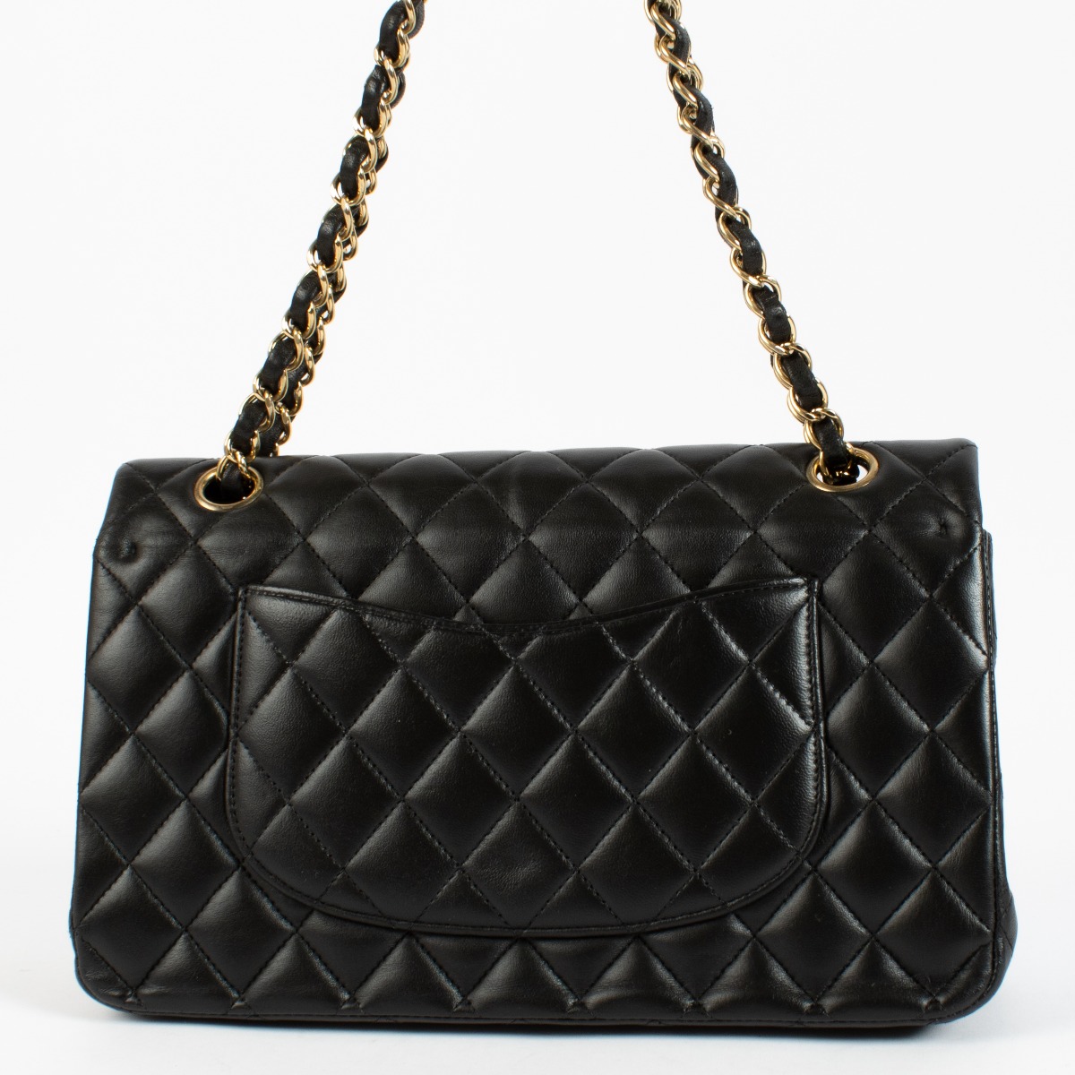 CHANEL 黒 レザー バッグ Chanel Black Lambskin Medium Classic 11.12 Bag ○ Labellov ○ Buy