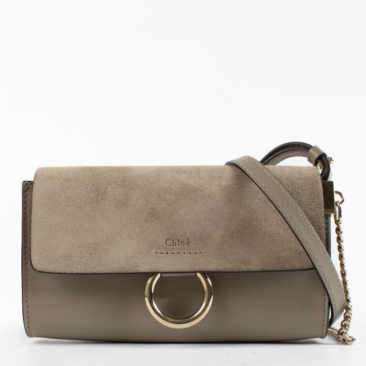 Chloé Grey Mini Faye Bag ○ Labellov ○ Buy and Sell Authentic Luxury