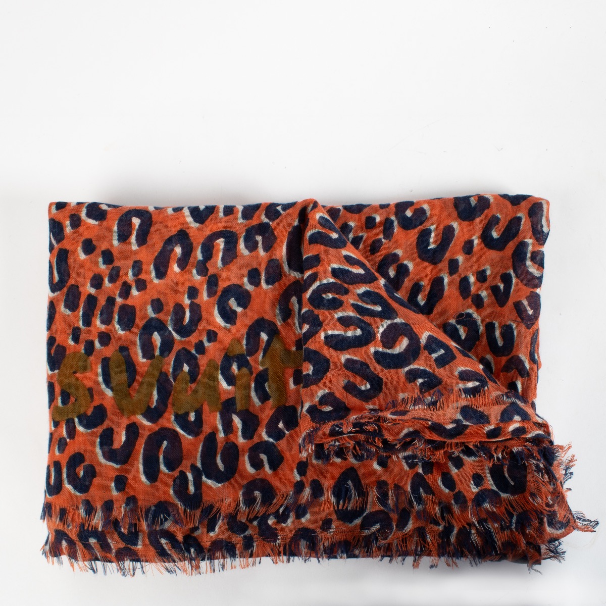 Louis Vuitton Graffiti Leopard Stephen Sprouse Scarf ○ Labellov