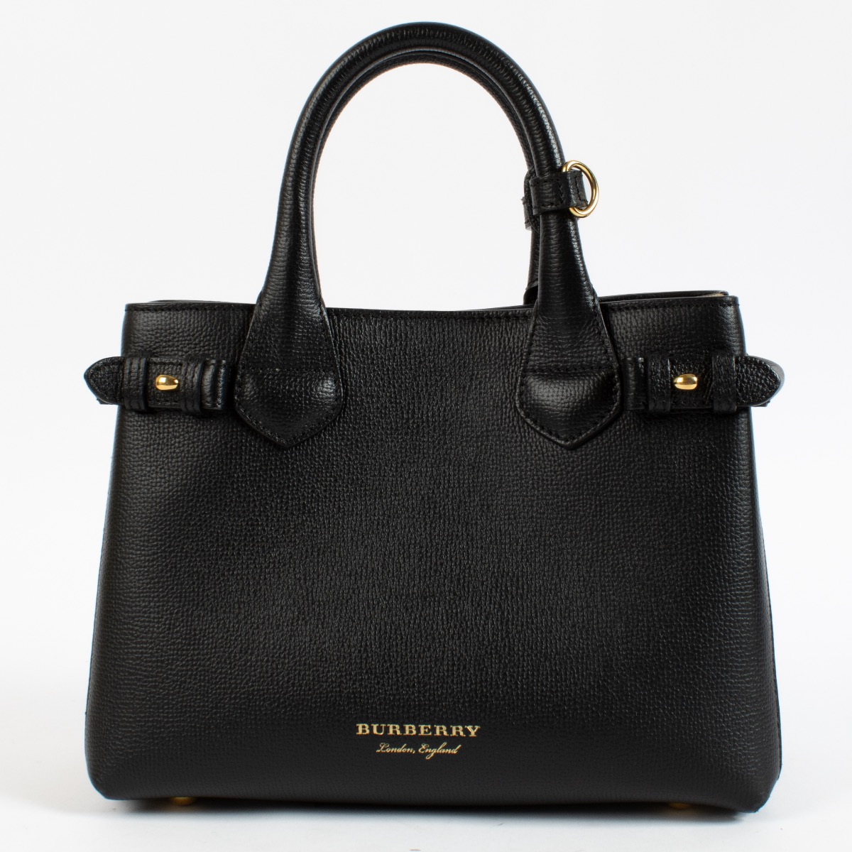 Burberry Black Small Banner Top Handle Bag ○ Labellov ○ Buy and