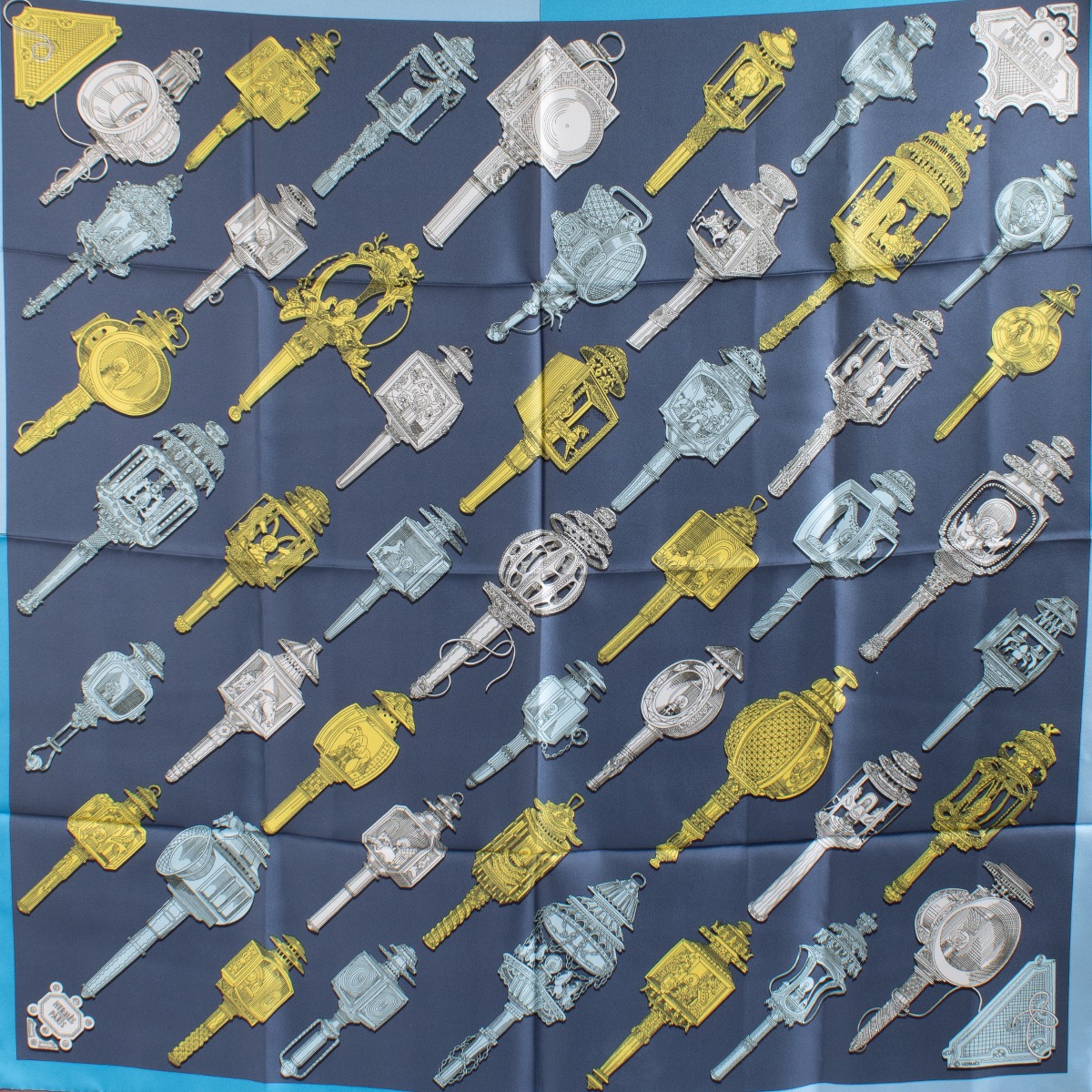 Hermès Merveilleuses Lanternes Silk 90 Scarf ○ Labellov