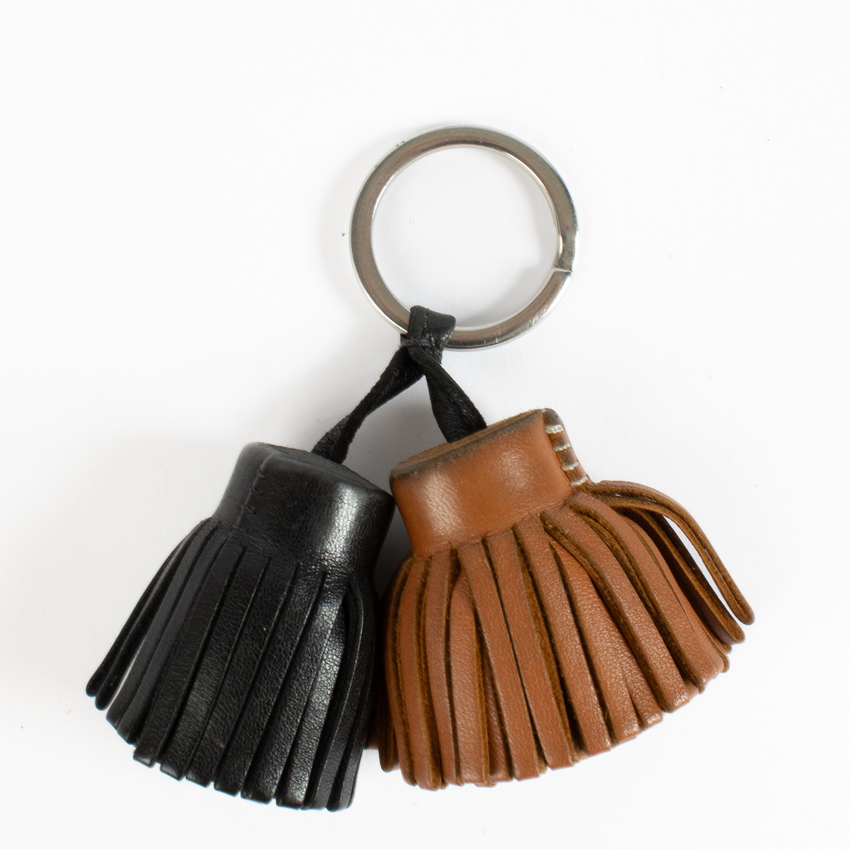 Hermès Black/Gold Uno-Dos Key Ring Charm ○ Labellov ○ Buy and