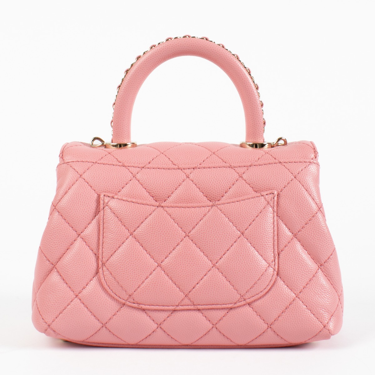 Chanel Pink Caviar Mini Coco Handle Bag ○ Labellov ○ Buy and