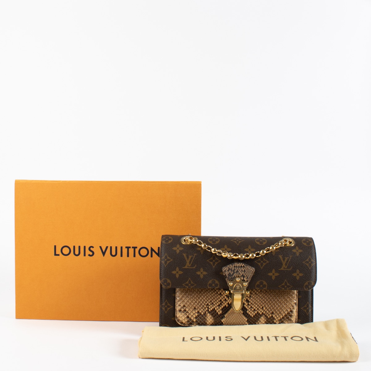 Louis Vuitton Monogram Python Victoire Bag ○ Labellov