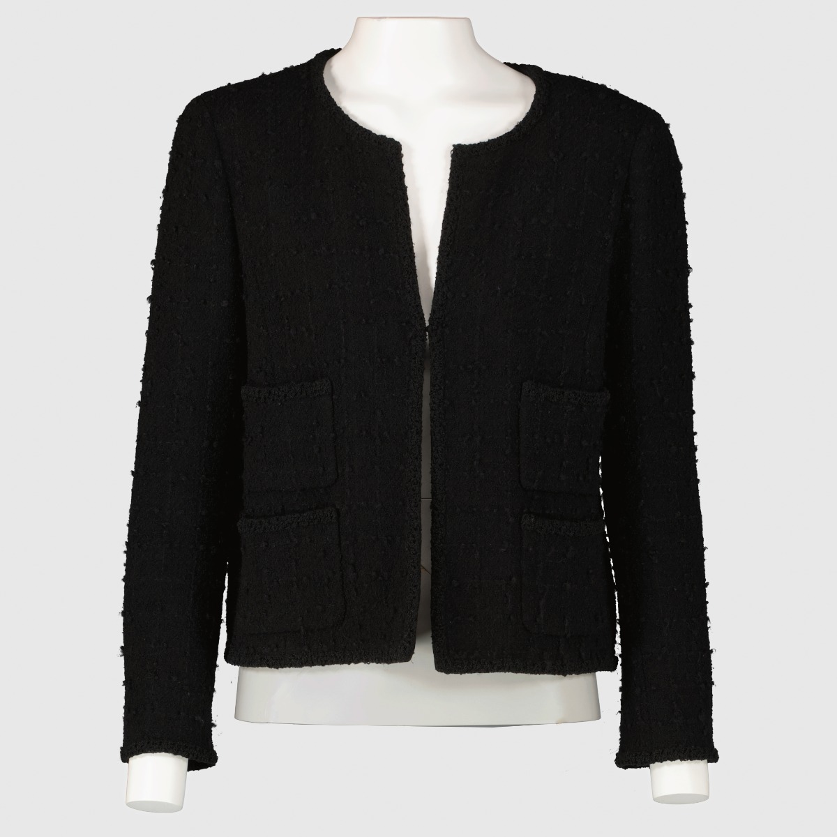 Chanel 09A Black Tweed Jacket - Size FR40 ○ Labellov ○ Buy