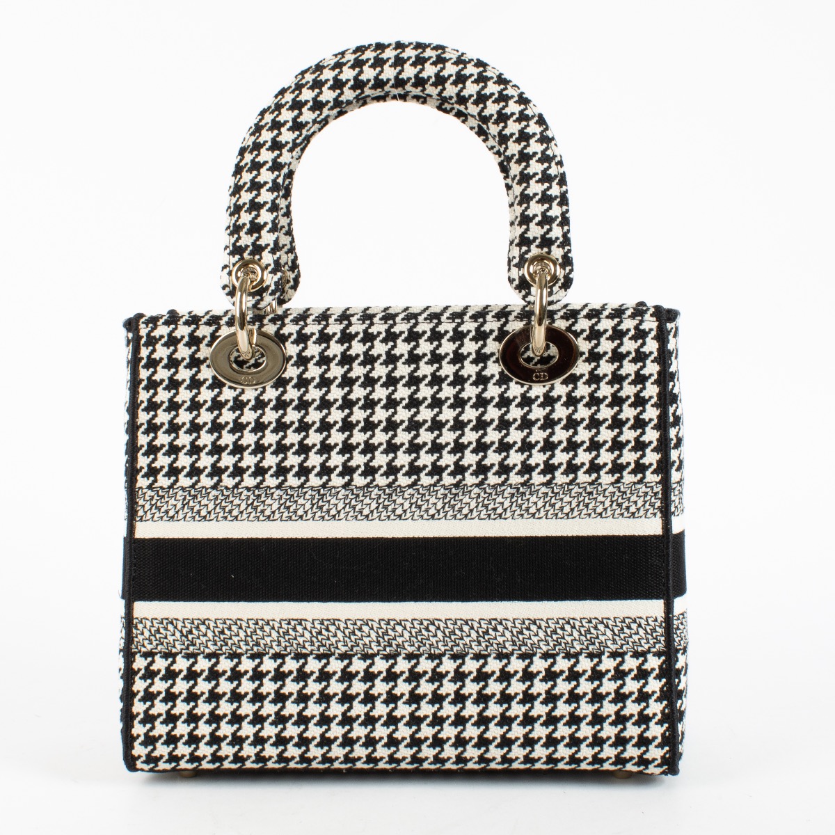 Dior Houndstooth Canvas Medium Lady D-Lite Bag ○ Labellov ○ Buy