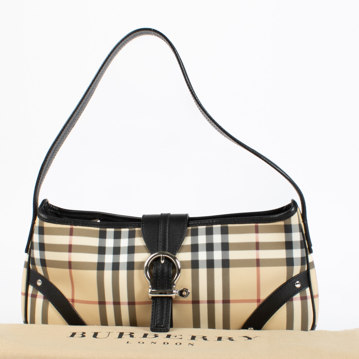 Burberry 90s Check Buckle Shoulder Bag ○ Labellov ○ Buy and Sell