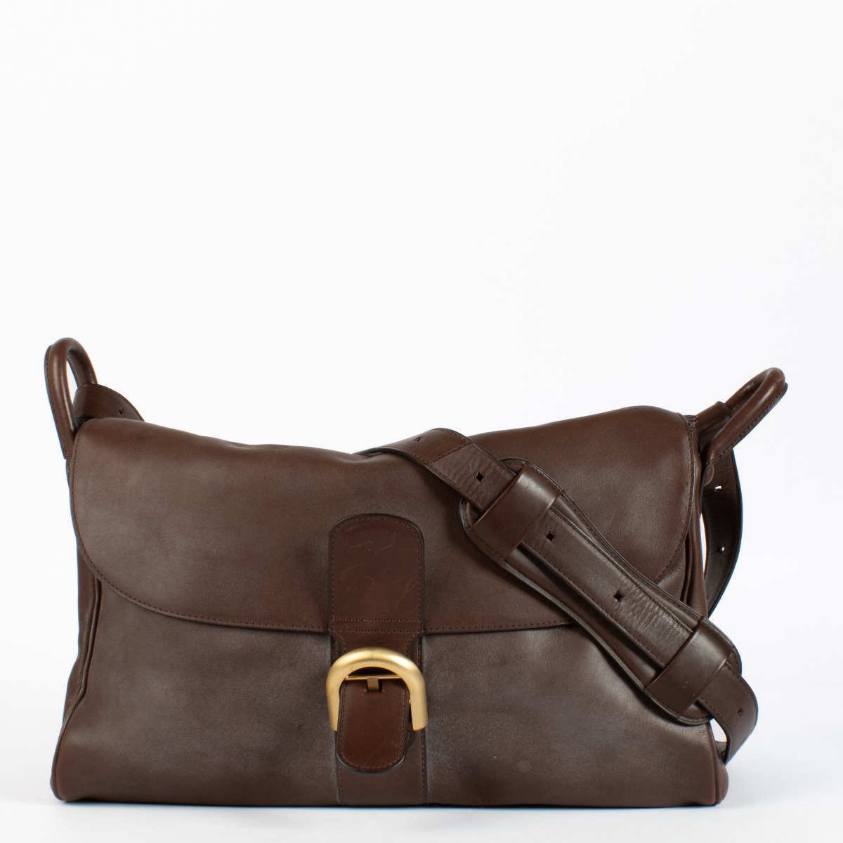 Delvaux Brown Bridon Brillant Besace Bag ○ Labellov ○ Buy and