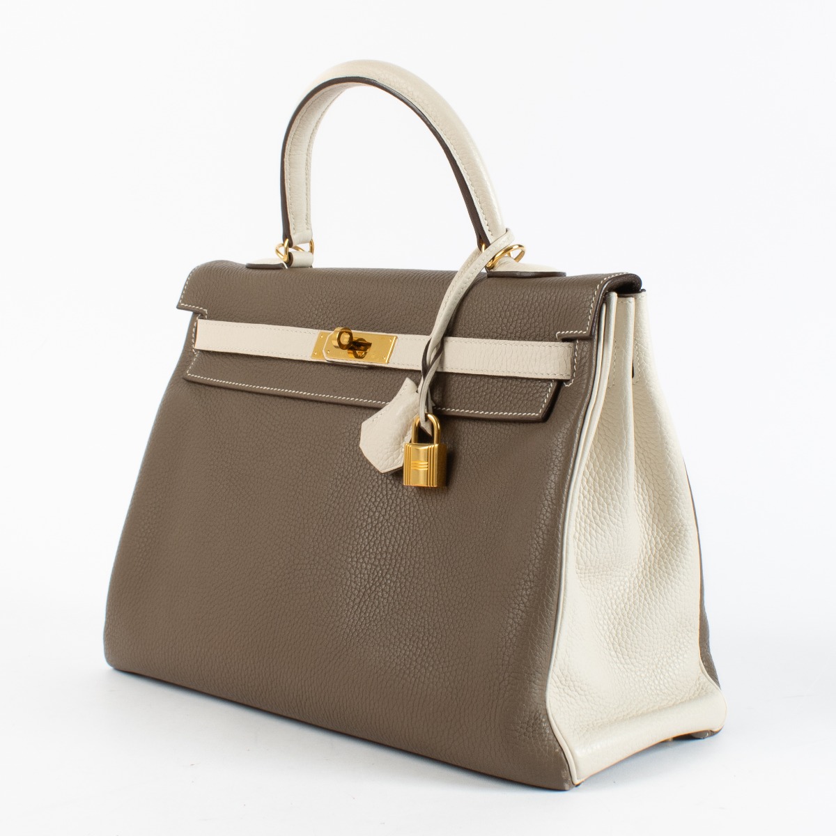 Hermès HSS Kelly 35 Etoupe/Nata Clemence GHW ○ Labellov ○ Buy