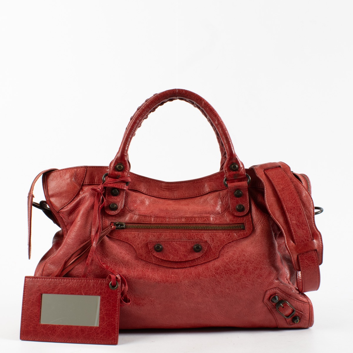 Balenciaga Red Classic City Bag ○ Labellov ○ Buy and Sell
