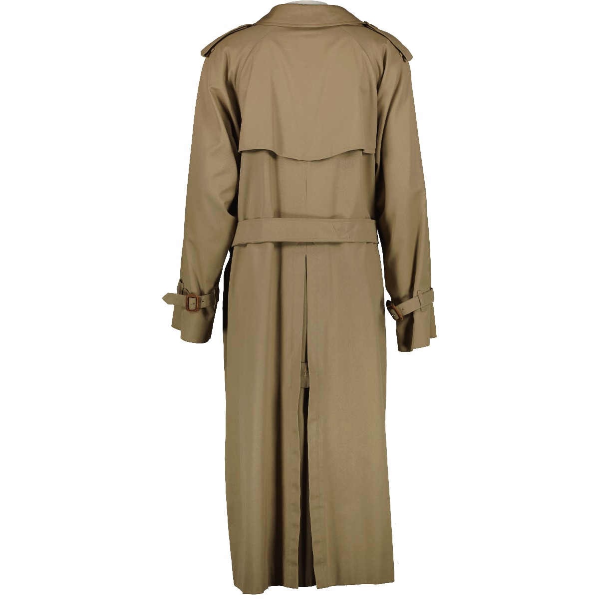 Burberry Vintage Beige Long Trench Coat - Size UK16