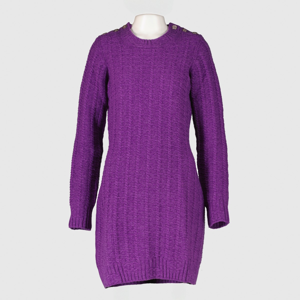 Chanel 23B Purple Cashmere Knit Dress - Size 36 ○ Labellov ○ Buy